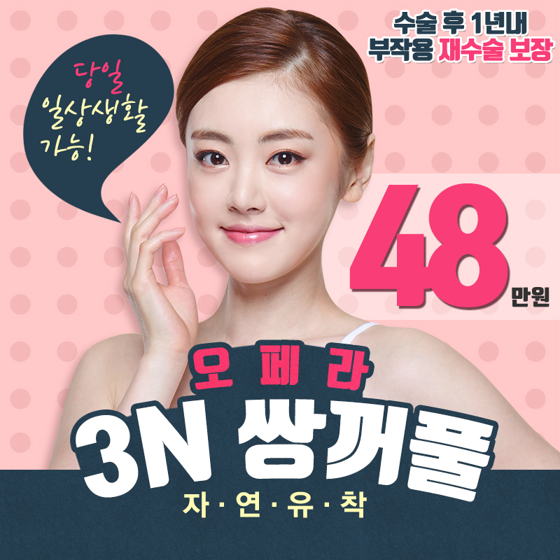 3N 쌍꺼풀 48만원